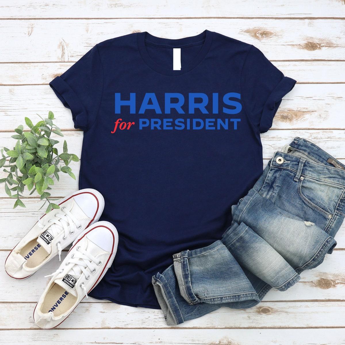 Kamala Harris For President 2024 Official Campaign Logo Women's Relaxed Shirt 2