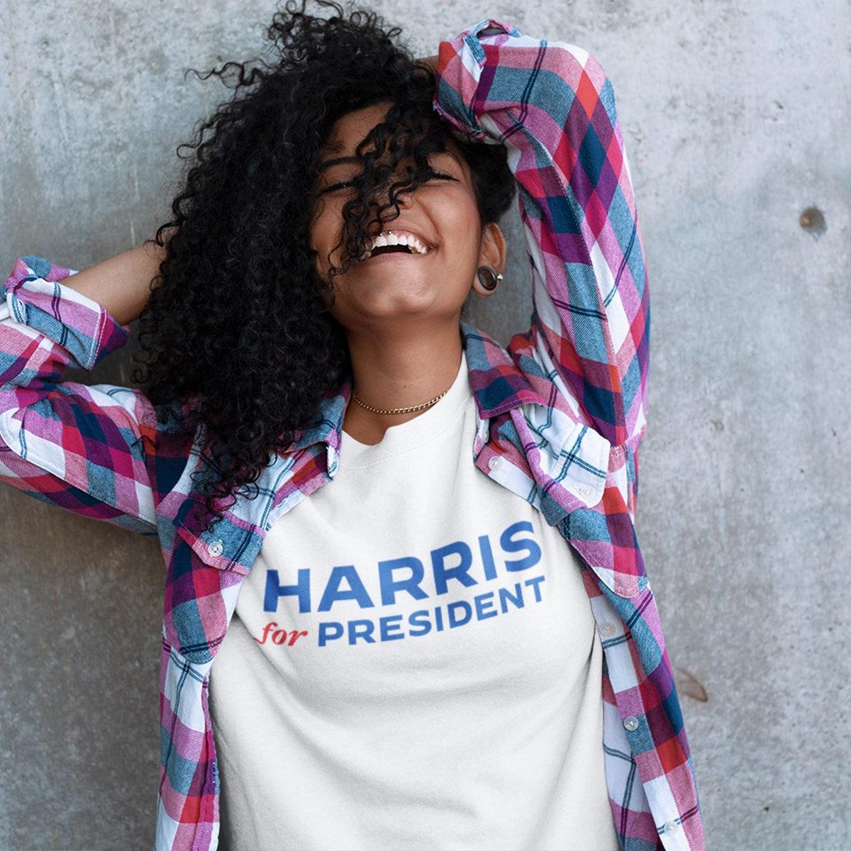 Kamala Harris For President 2024 Official Campaign Logo Women's Relaxed Shirt 3