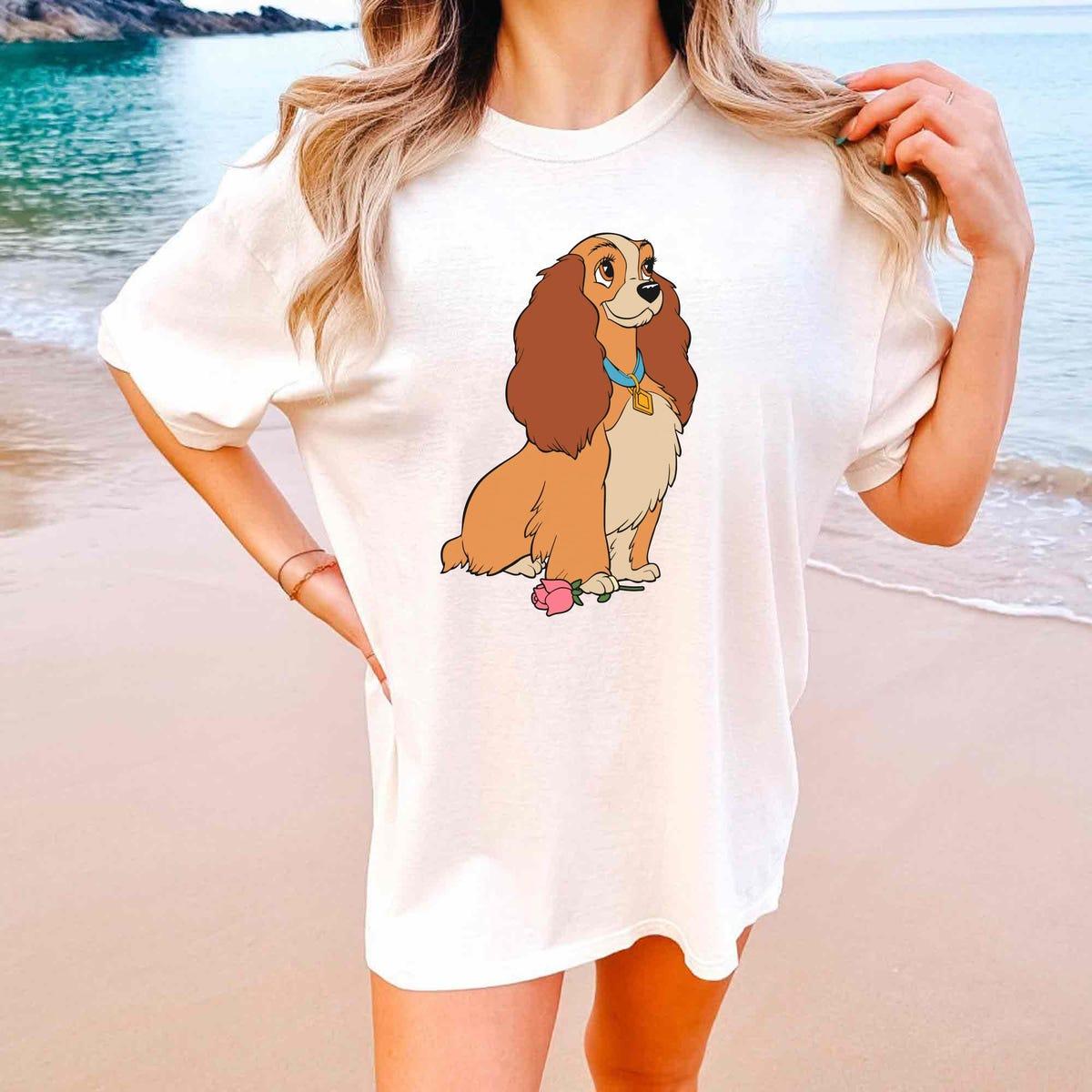 Lady And The Tramp Portrait Couple Matching Shirt 2