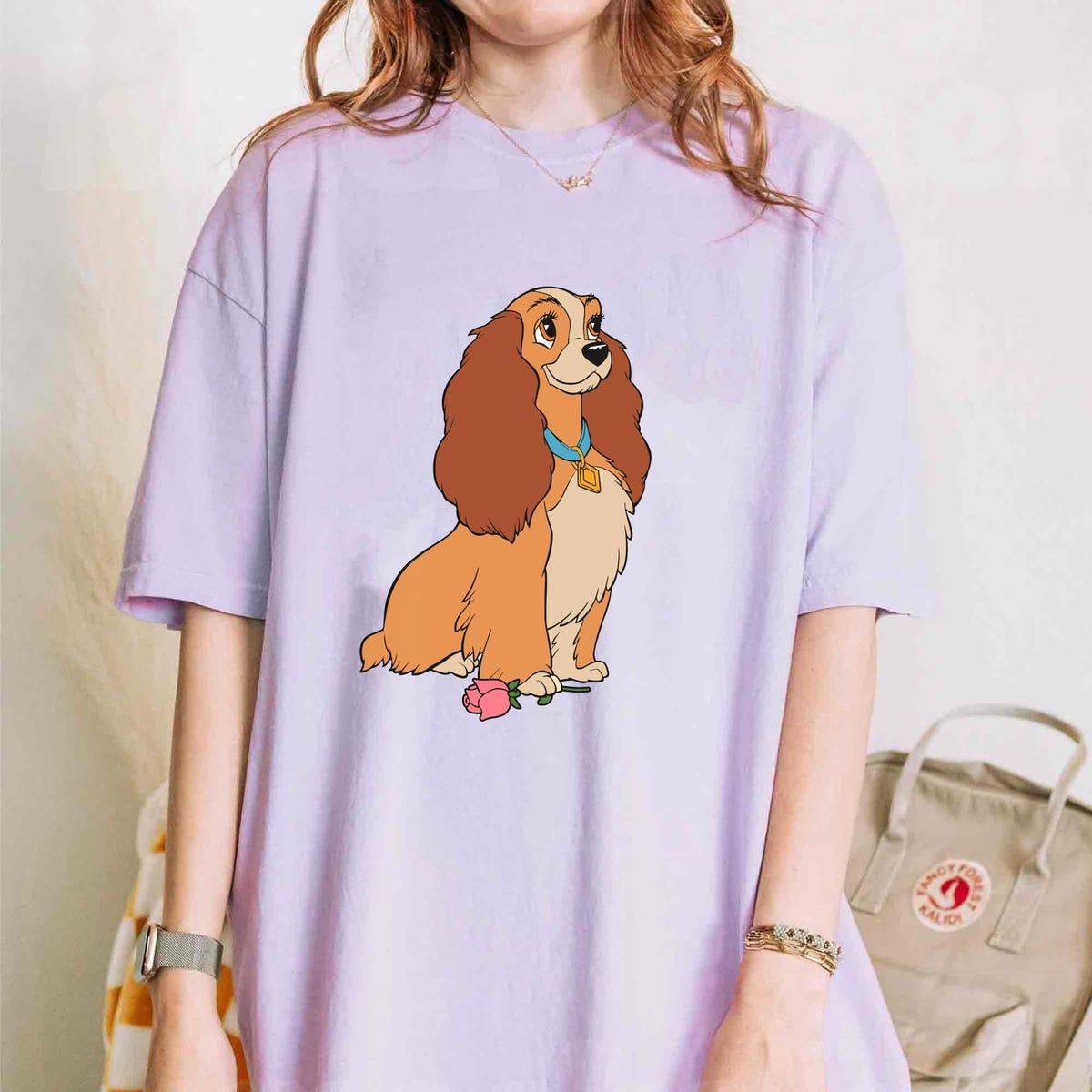 Lady And The Tramp Portrait Couple Matching Shirt 4