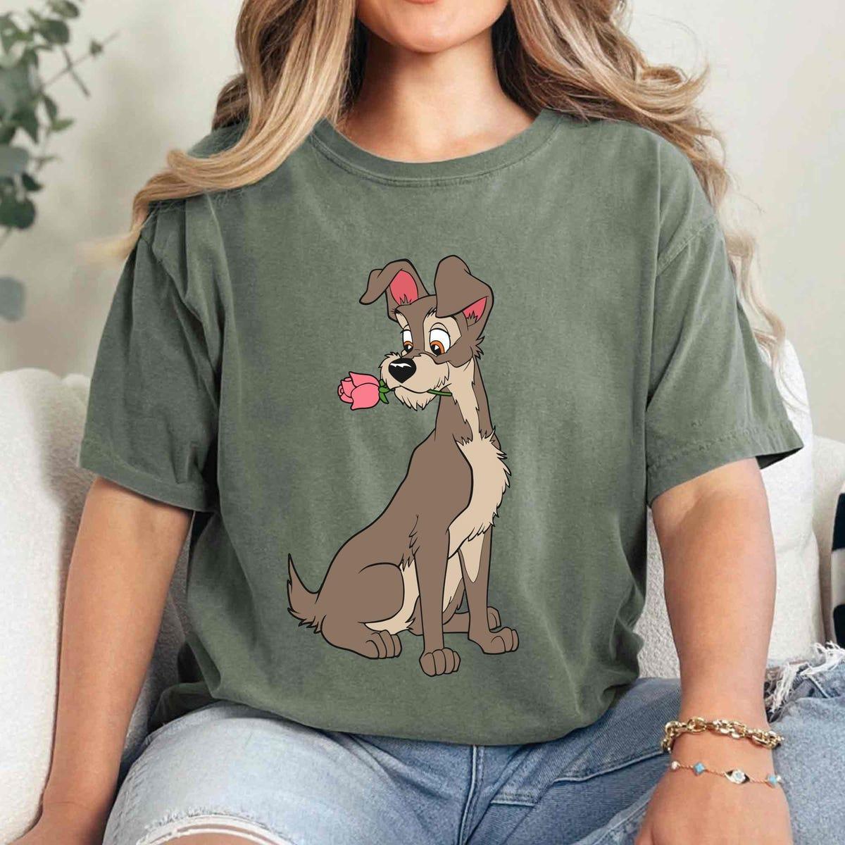 Lady And The Tramp Portrait Couple Matching Shirt 5