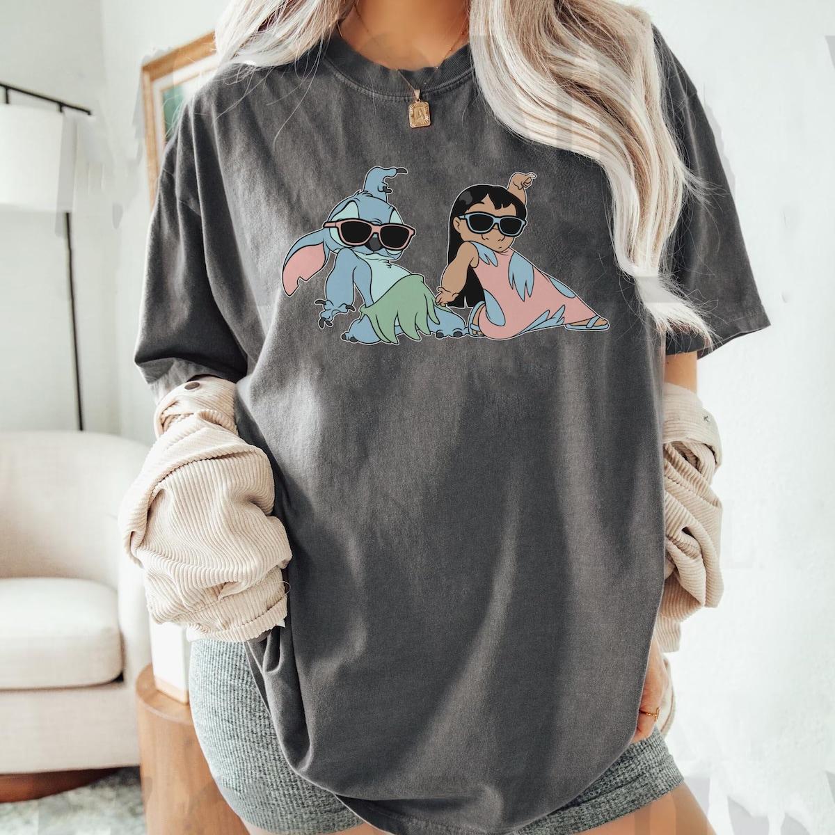 Lilo And Stitch Dancing Hawaii Aloha Stitch Disney Summer Shirt 4