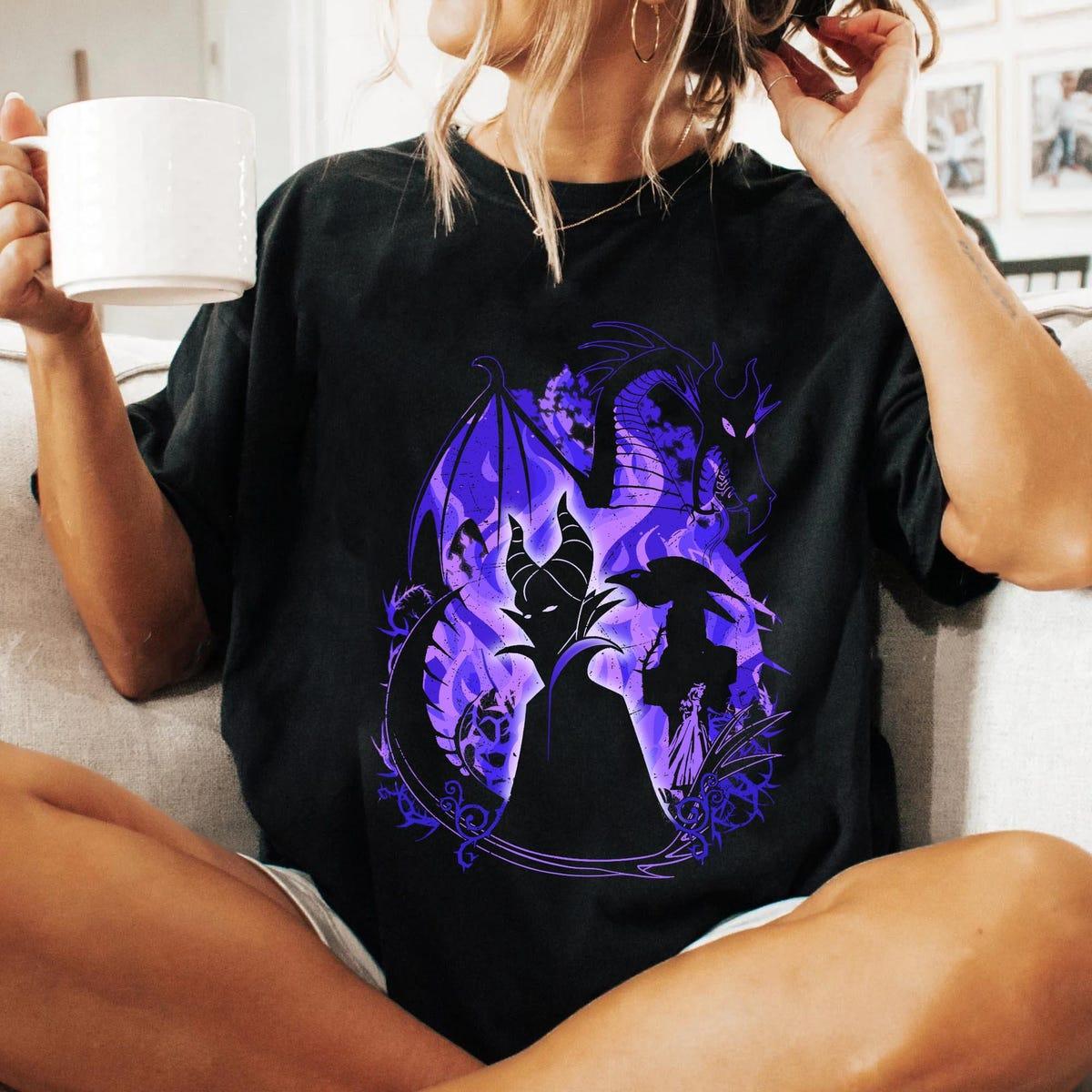 Maleficent Shadow Dragon Sleeping Beauty Disney Villain Shirt 1