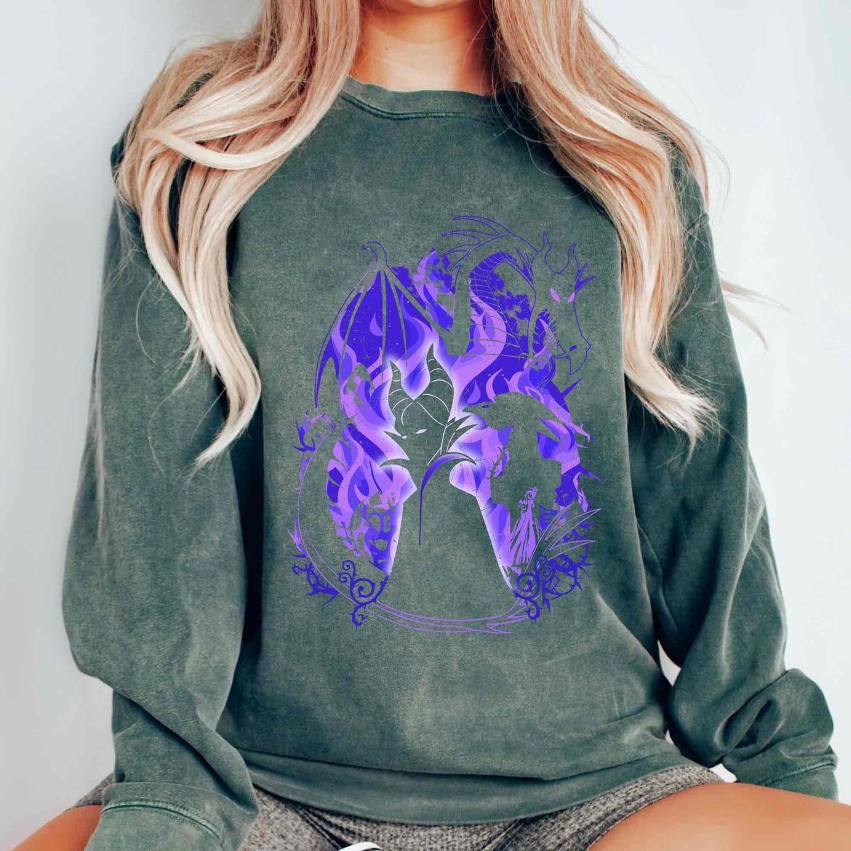 Maleficent Shadow Dragon Sleeping Beauty Disney Villain Shirt 2