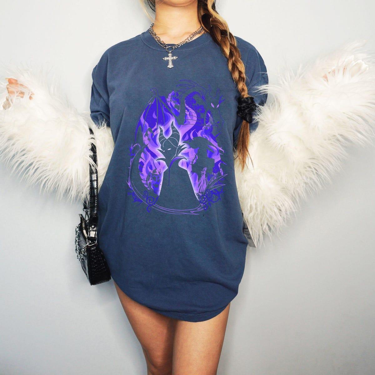 Maleficent Shadow Dragon Sleeping Beauty Disney Villain Shirt 4