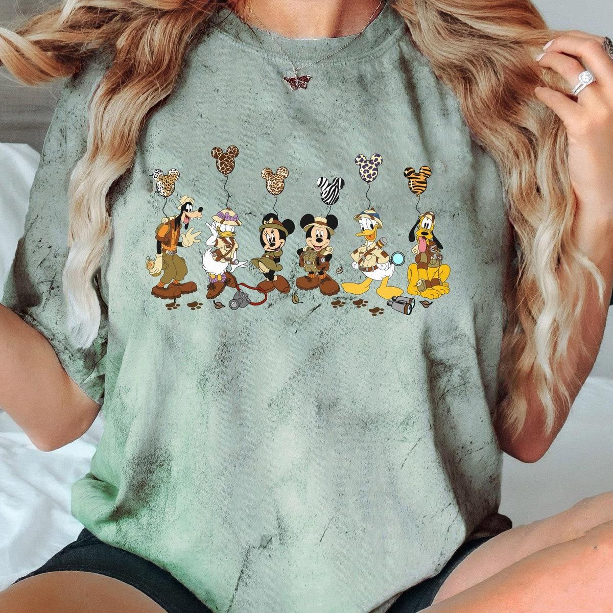 Mickey And Friends With Leopard Balloon Blast Shirt 1