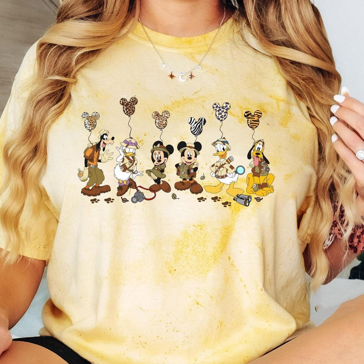 Mickey And Friends With Leopard Balloon Blast Shirt 2