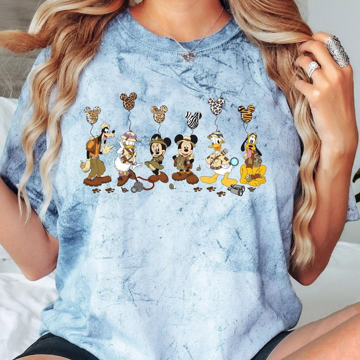 Mickey And Friends With Leopard Balloon Blast Shirt 4