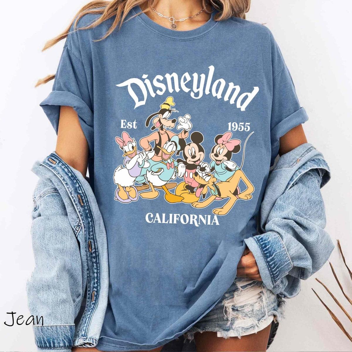 Mickey Friends Disneyland Est 1955 California Shirt 1