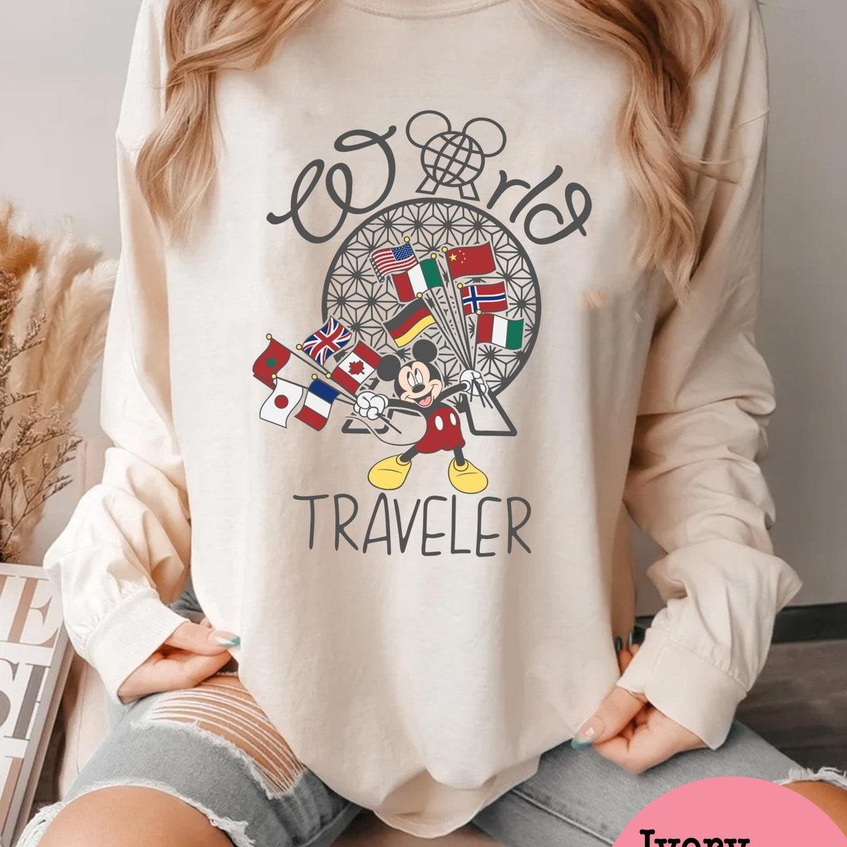 Mickey Mouse Countries Flag Epcot World Traveler Shirt 6