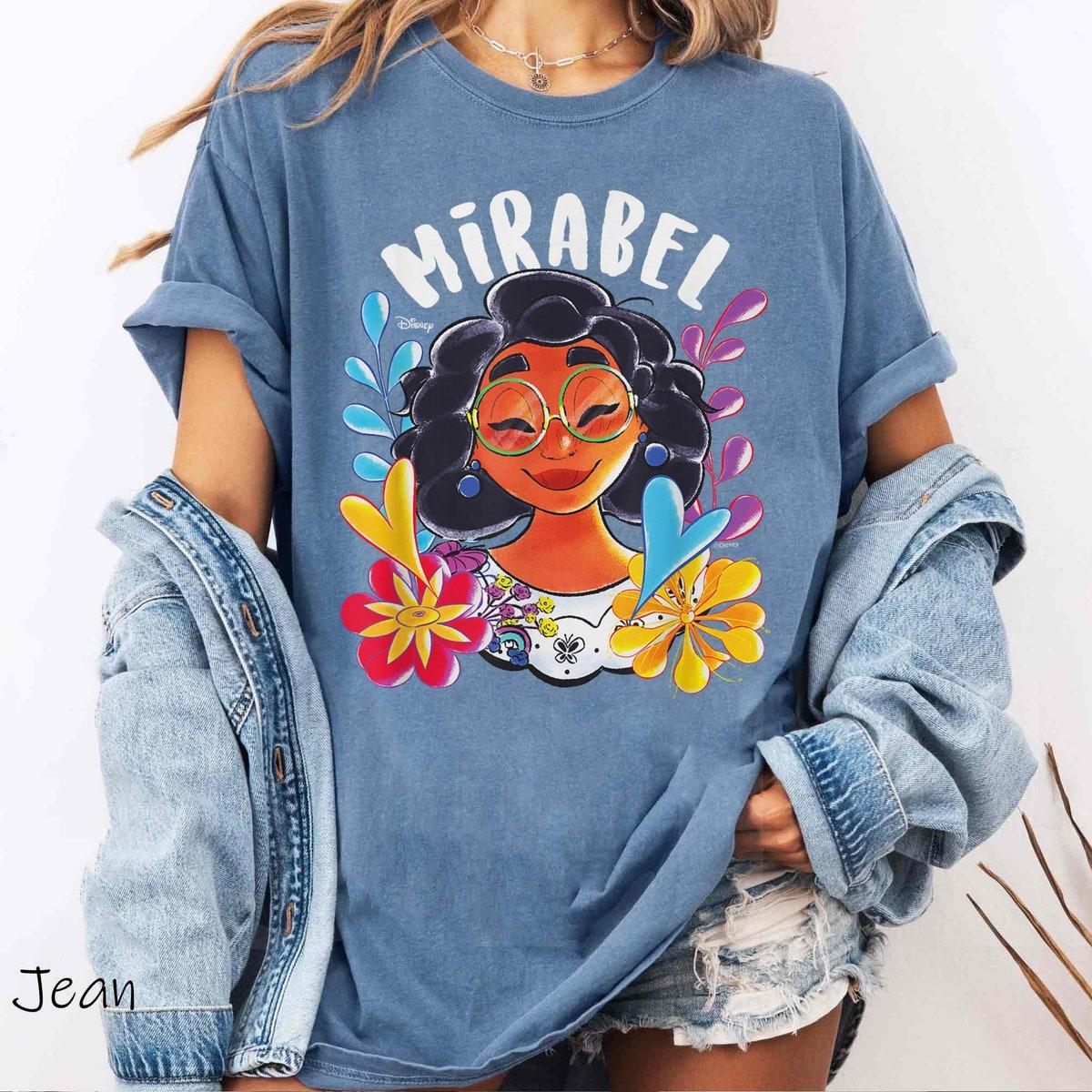 Mirabel Madrigal Portrait Floral Watercolor Shirt 3