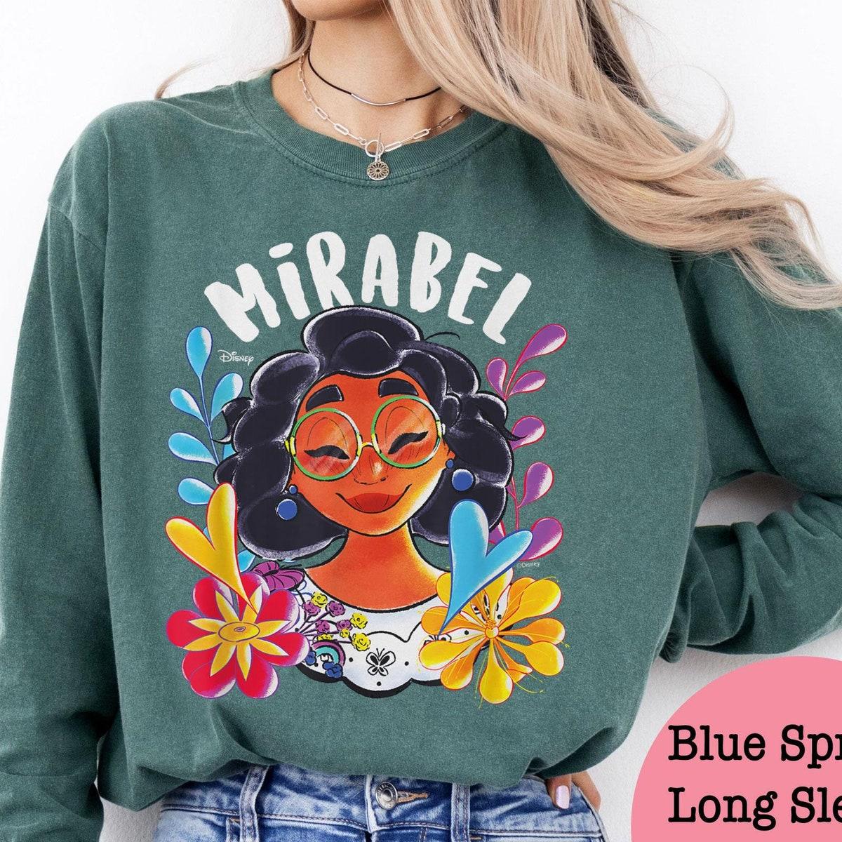 Mirabel Madrigal Portrait Floral Watercolor Shirt 4