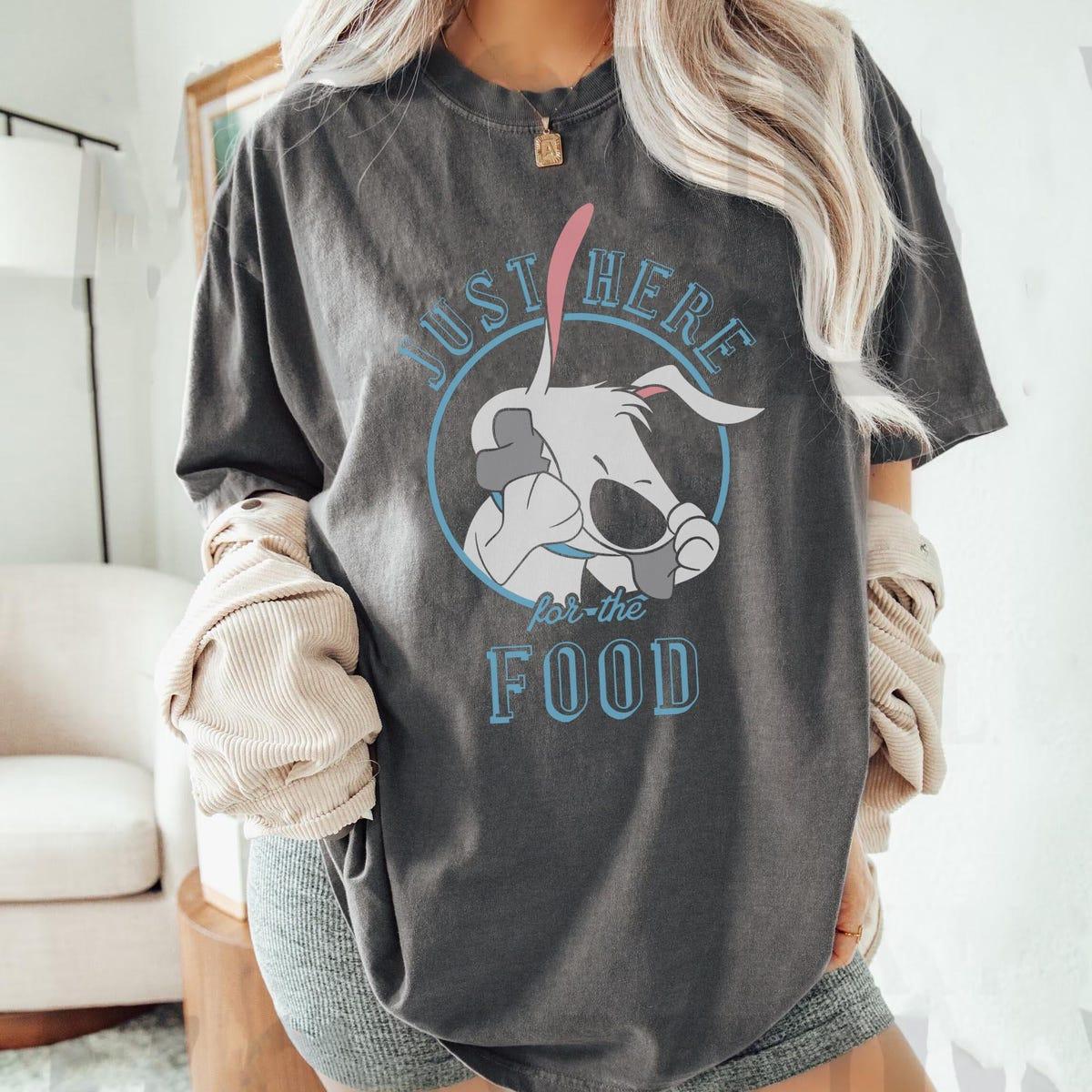 Mulan Little Brother Dog Just Here For The Food Shirt 2