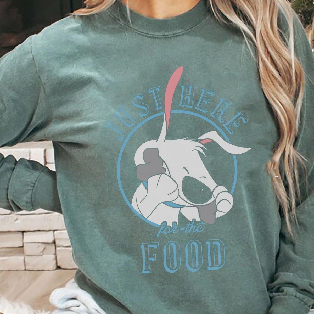 Mulan Little Brother Dog Just Here For The Food Shirt 3