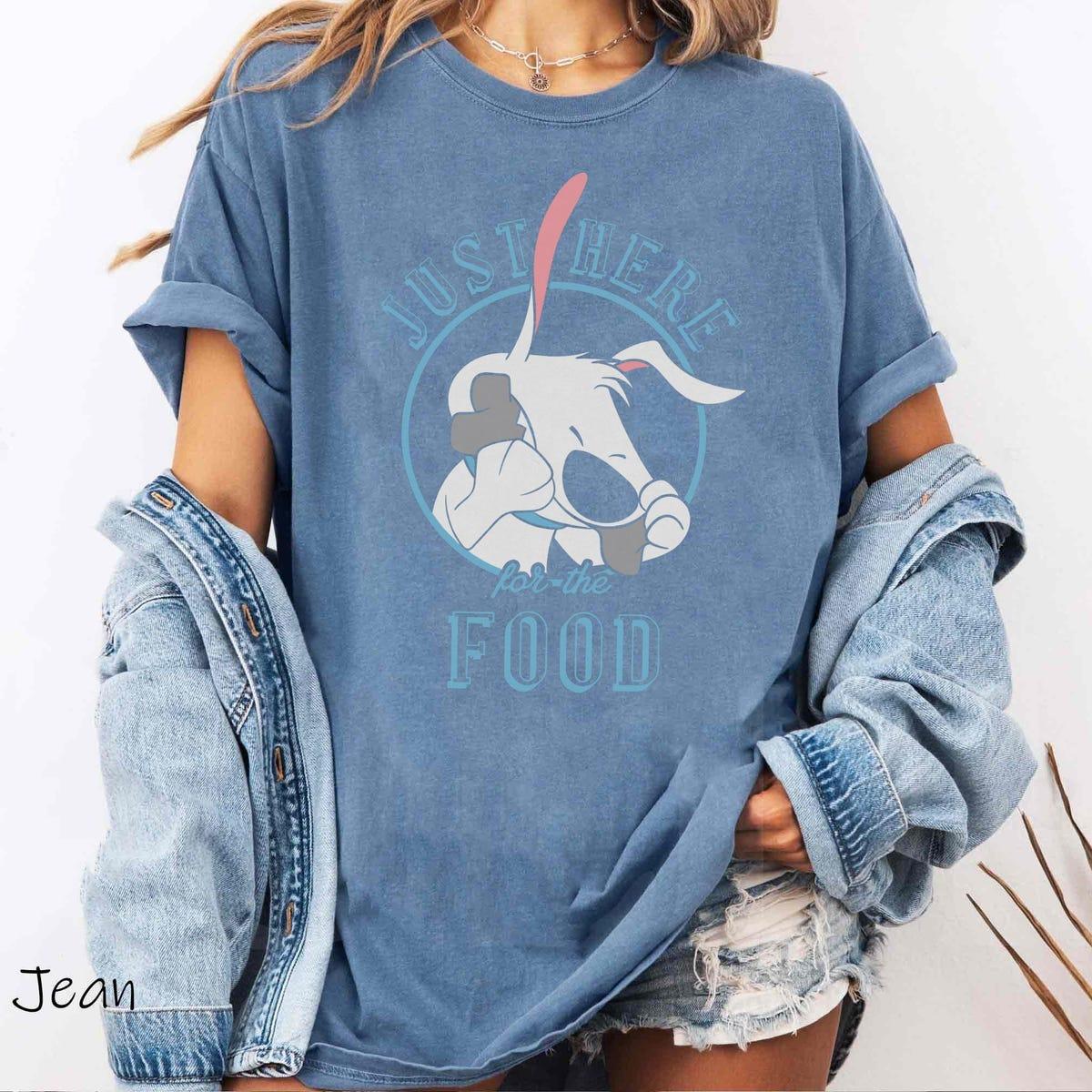 Mulan Little Brother Dog Just Here For The Food Shirt 4