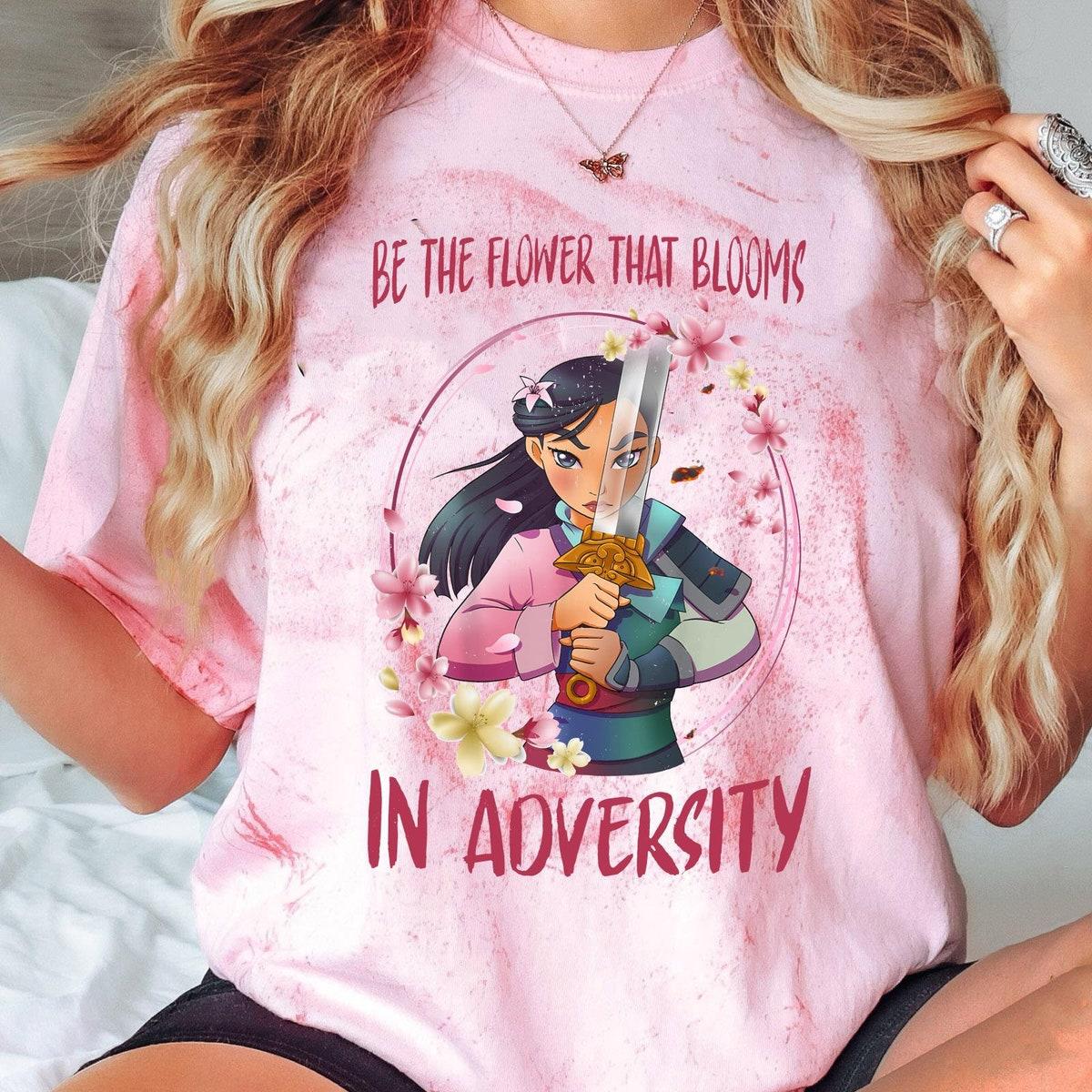 Mulan Warrior Princess Be The Flower That Blooms In Adversity Blast Shirt 1