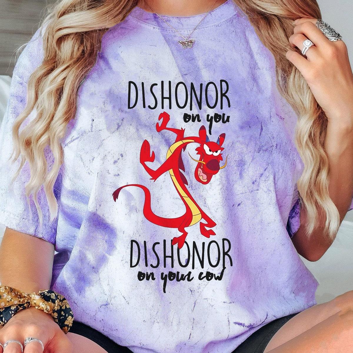 Mushu Dishonor On Your Cow Blast Disney Mulan Shirt 6