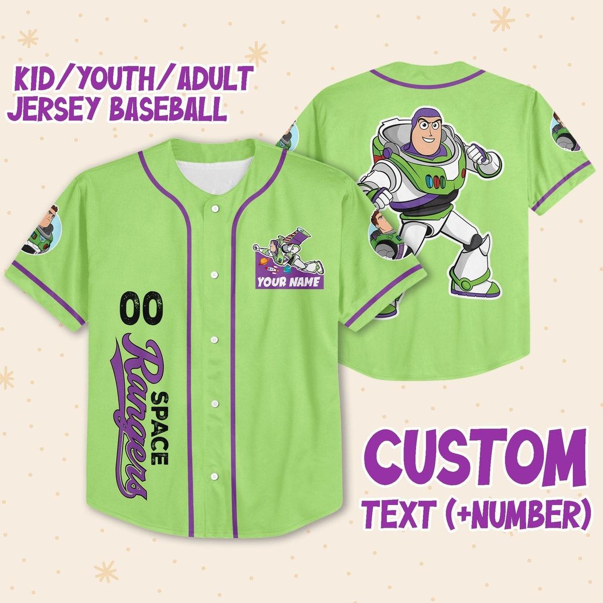 Personalize Buzz Lightyear Disney Baseball Jersey 1