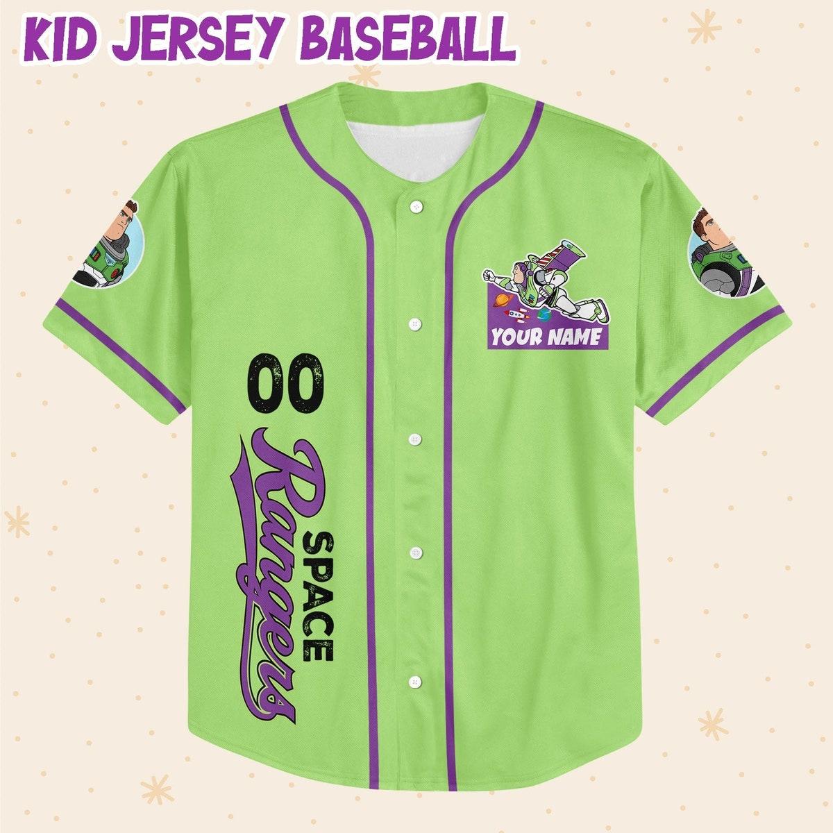 Personalize Buzz Lightyear Disney Baseball Jersey 2