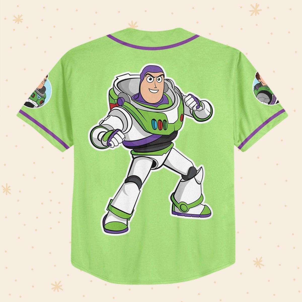 Personalize Buzz Lightyear Disney Baseball Jersey 3