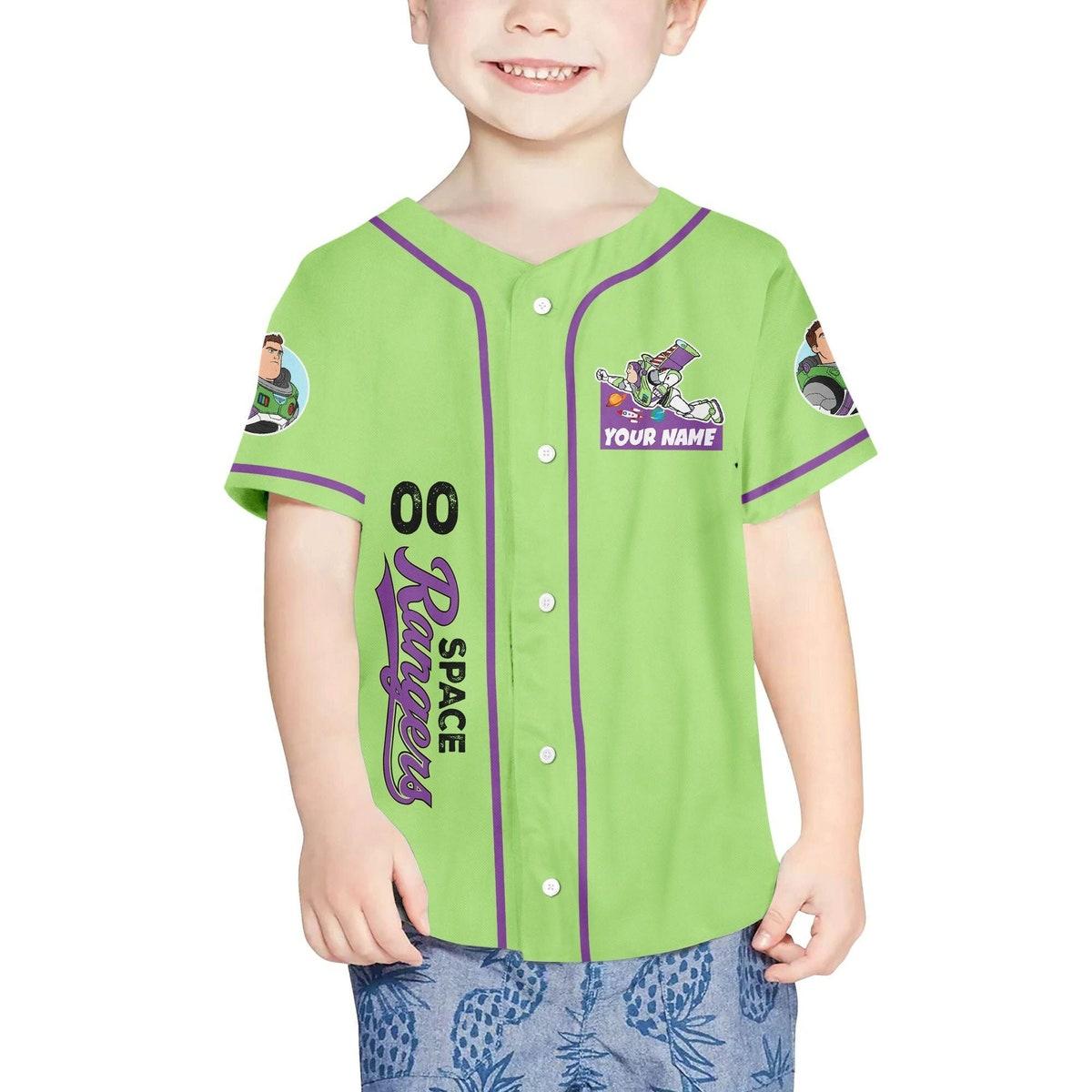 Personalize Buzz Lightyear Disney Baseball Jersey 4