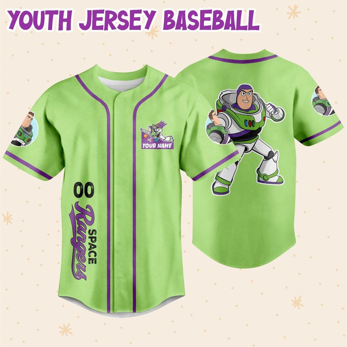 Personalize Buzz Lightyear Disney Baseball Jersey 5