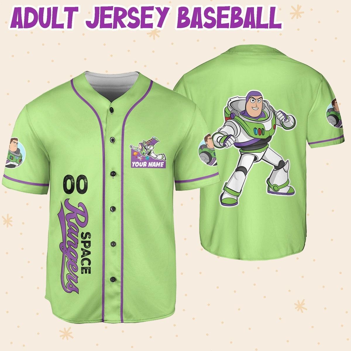 Personalize Buzz Lightyear Disney Baseball Jersey 6