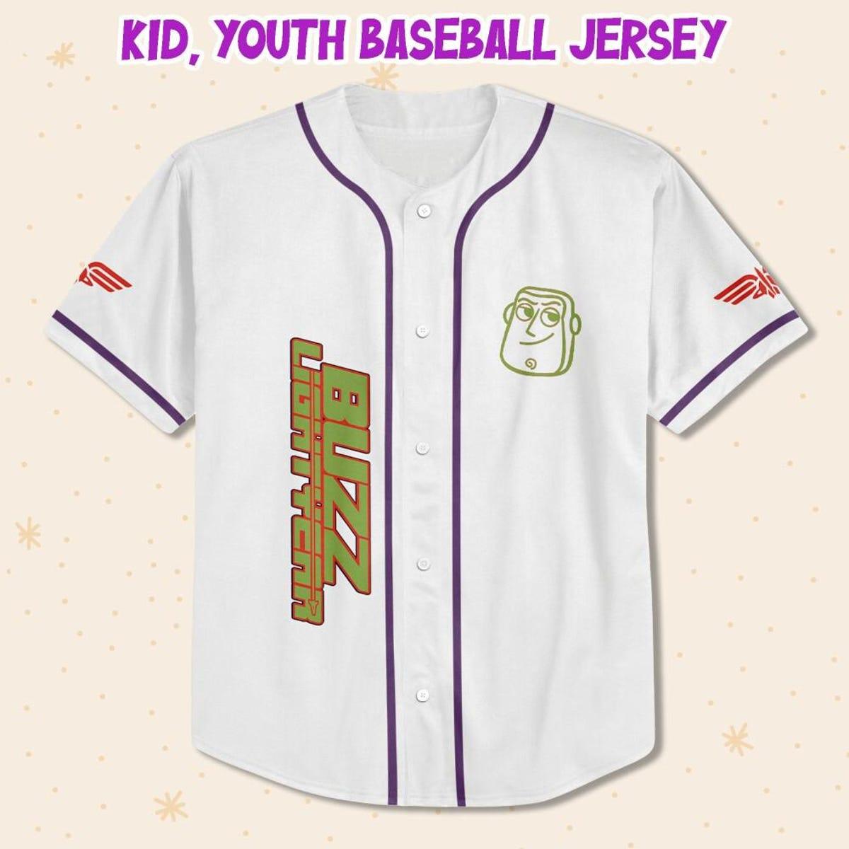 Personalize Buzz Lightyear Toy Story Baseball Jersey 2