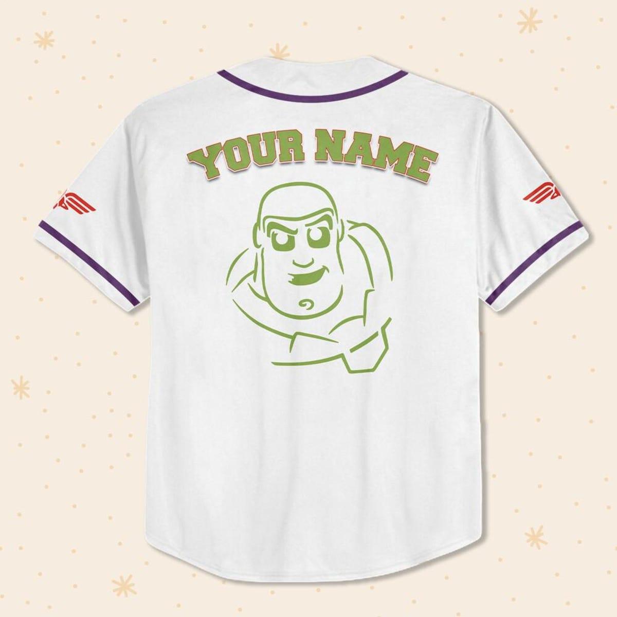 Personalize Buzz Lightyear Toy Story Baseball Jersey 3