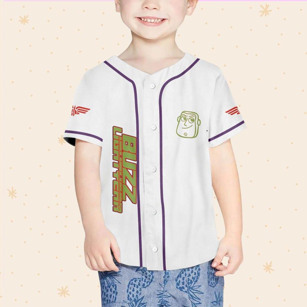 Personalize Buzz Lightyear Toy Story Baseball Jersey 4