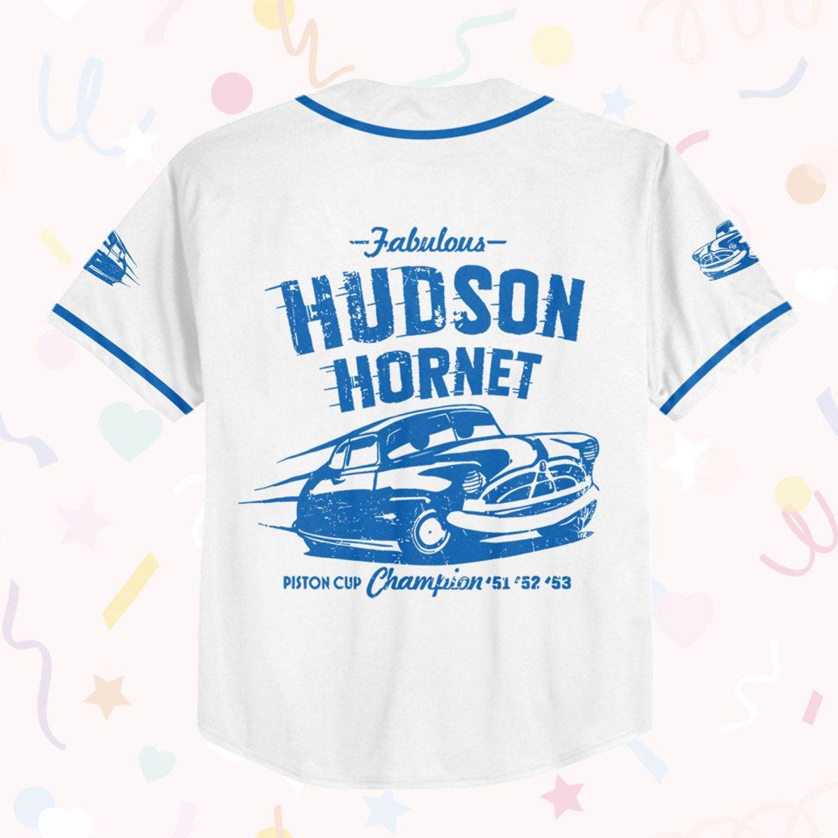 Personalize Cars Hudson Hornet Piston Cup Champion Baseball Jersey 3