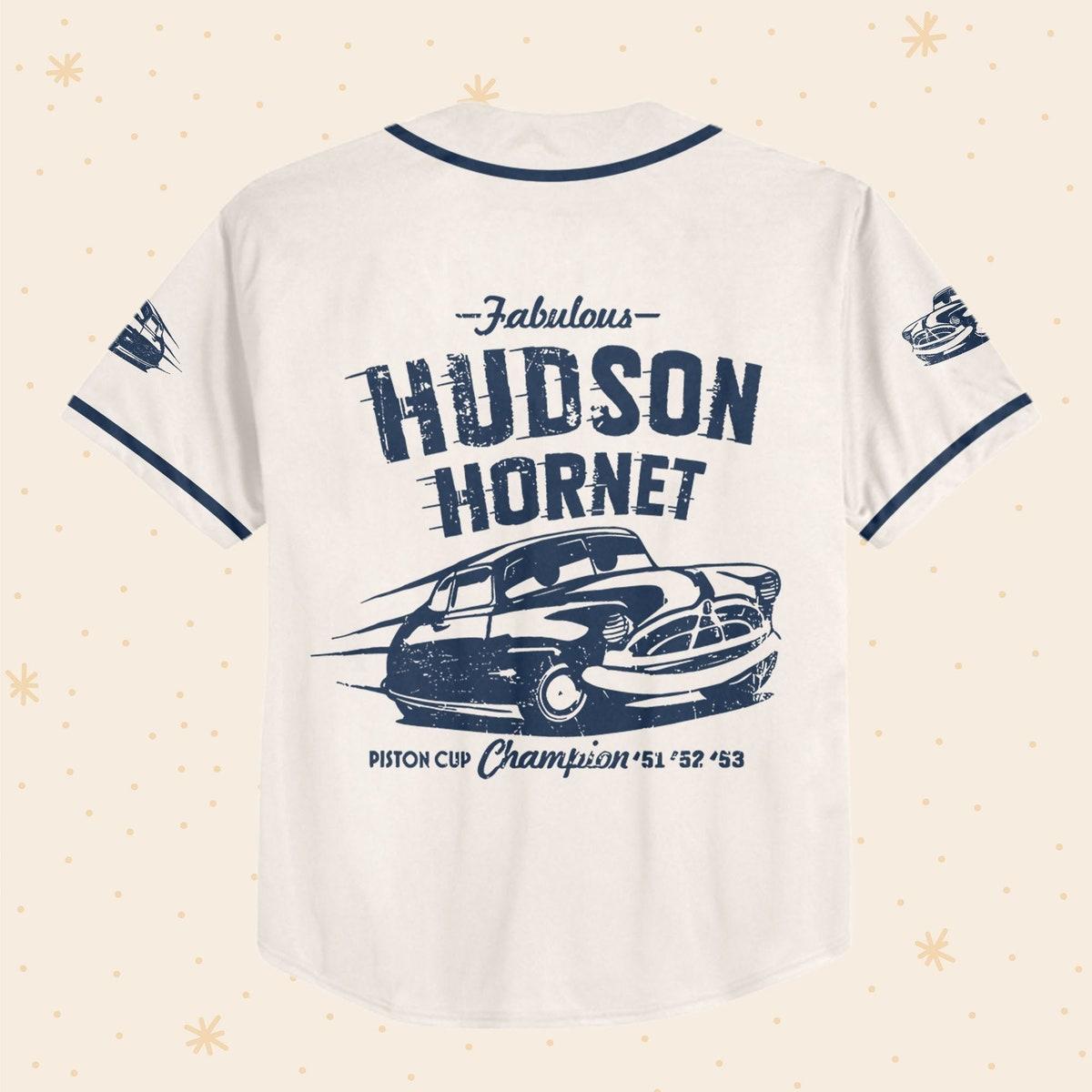 Personalize Cars Hudson Hornet Piston Cup Champion Baseball Jersey 3