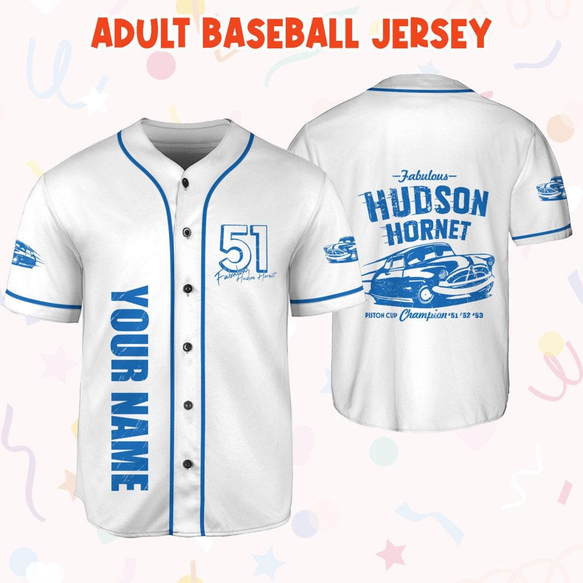 Personalize Cars Hudson Hornet Piston Cup Champion Baseball Jersey 6