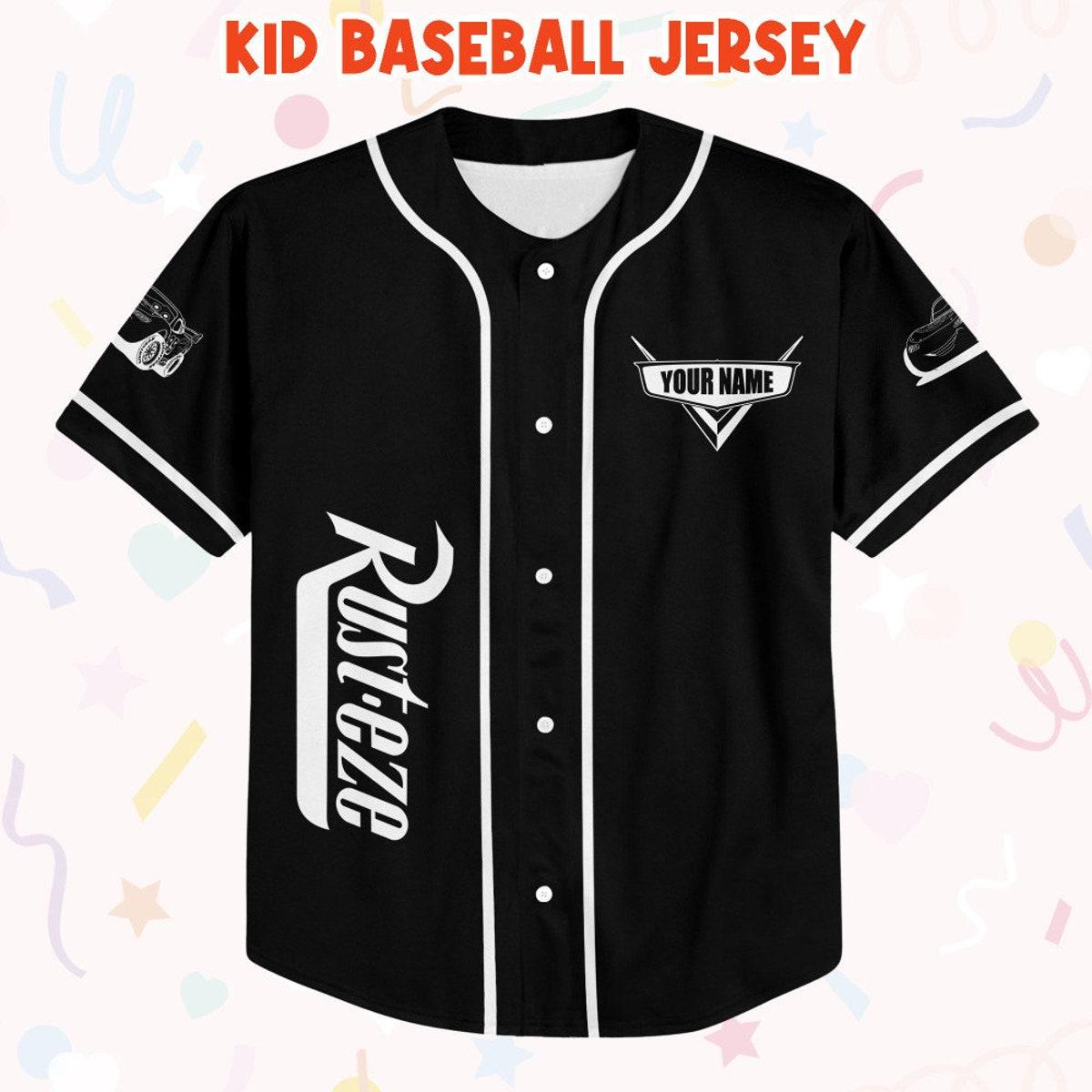 Personalize Cars Lightning Mcqueen Car 1977 Custom Text Baseball Jersey 2