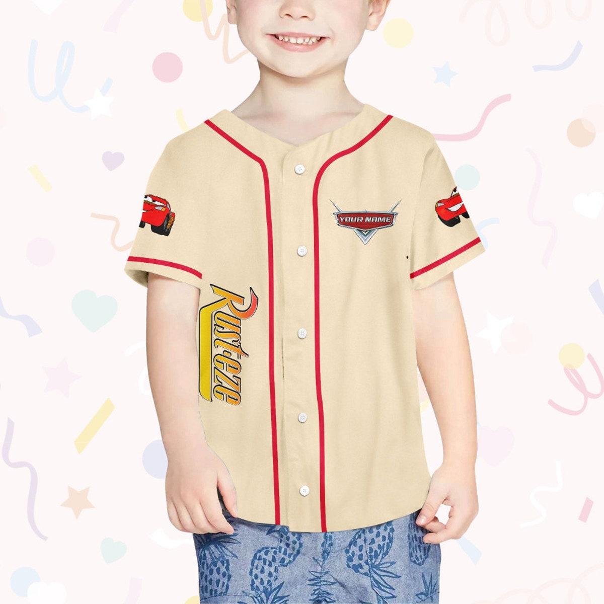 Personalize Cars Lightning Mcqueen Speed I Am Speed Baseball Jersey 4