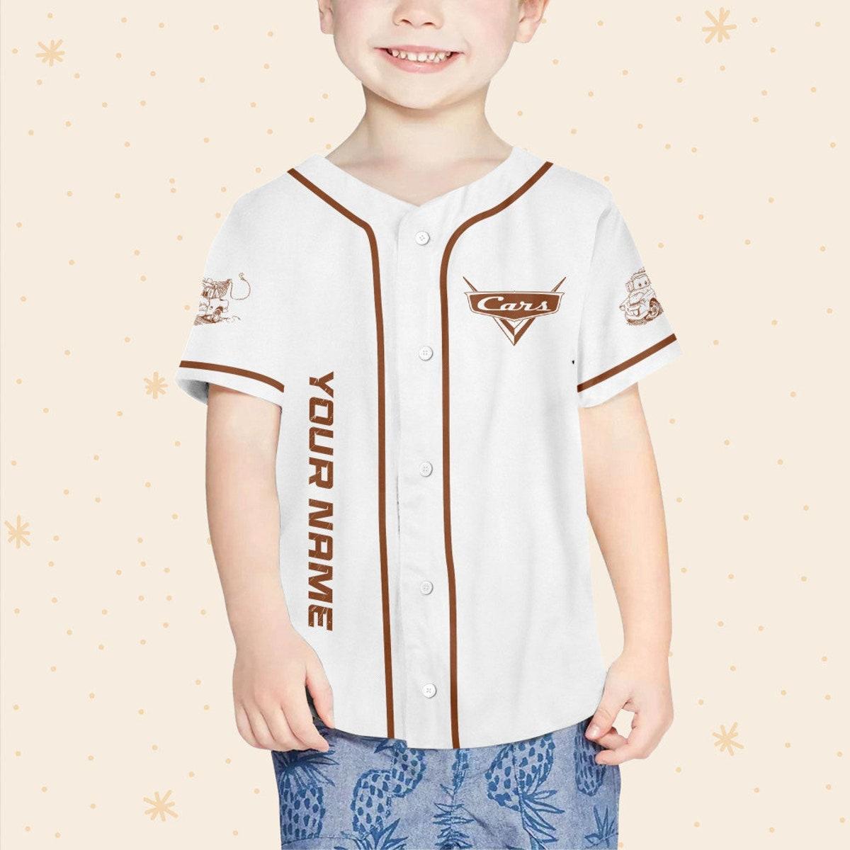 Personalize Cars Tow Mater Piston Cup Racing Series Disney Baseball Jersey 4