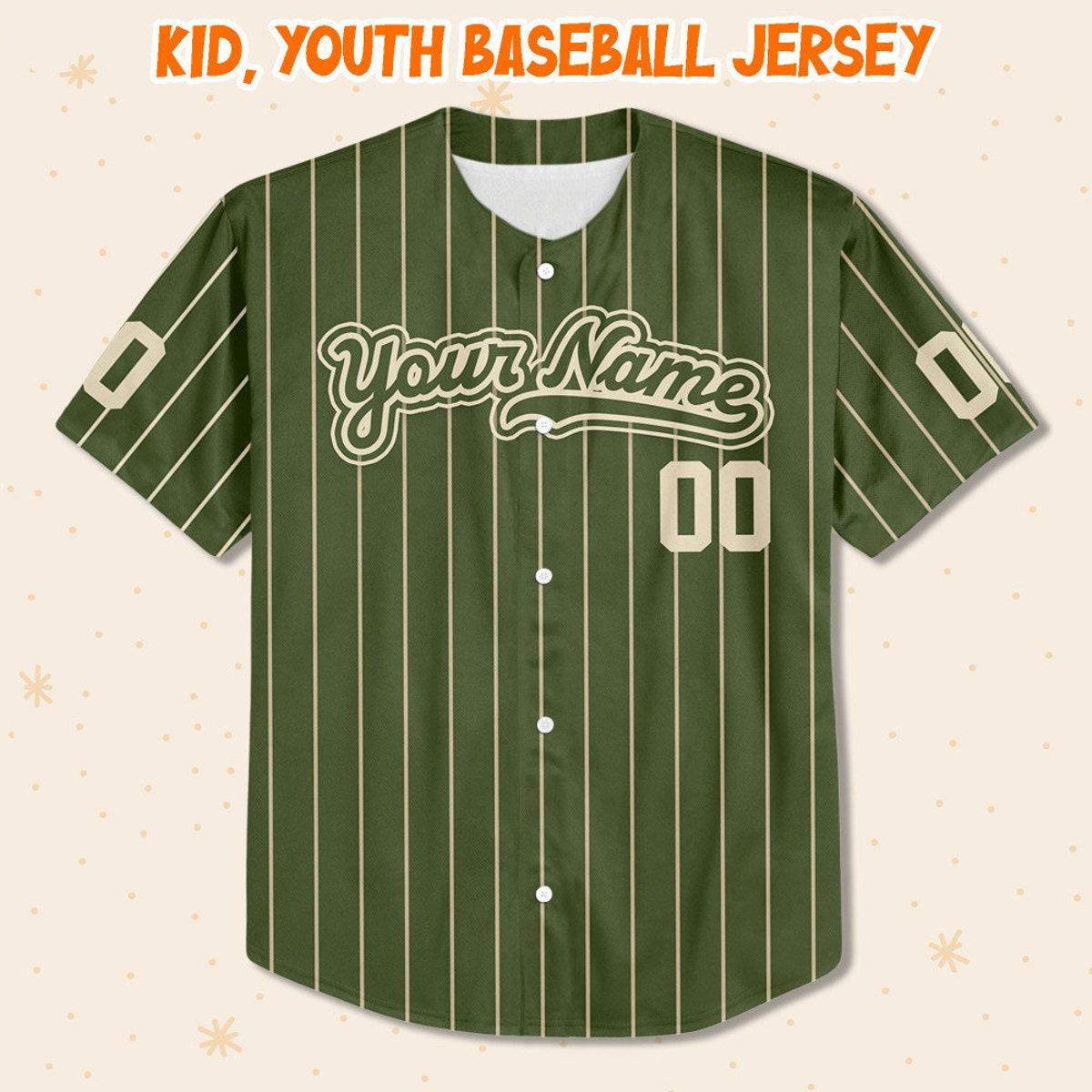 Personalize Custom Disney Animal Kingdom Green Baseball Jersey 2