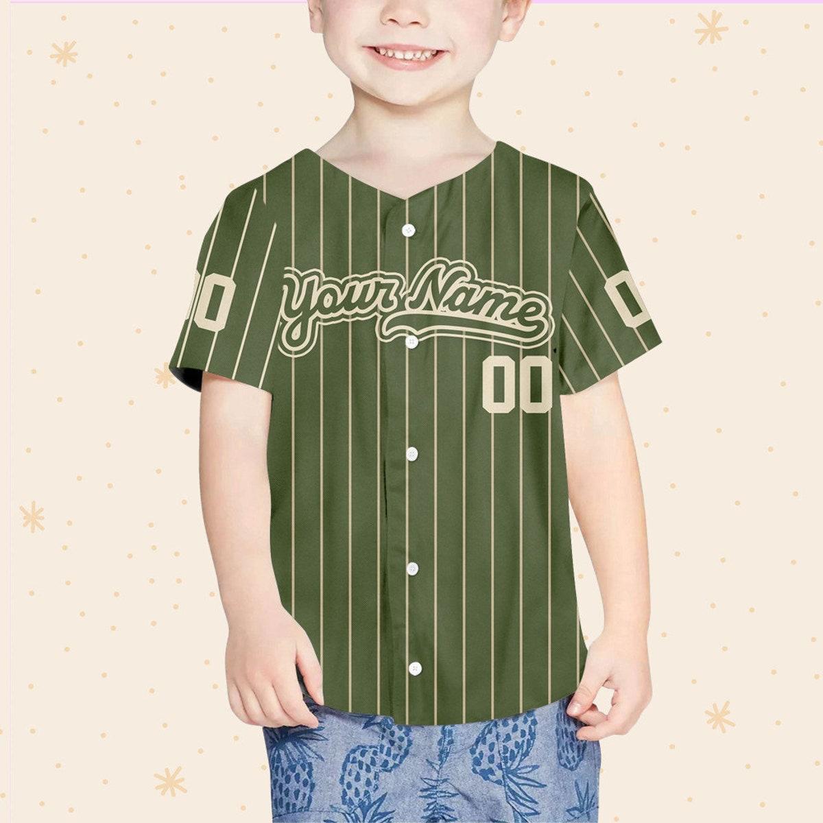 Personalize Custom Disney Animal Kingdom Green Baseball Jersey 4