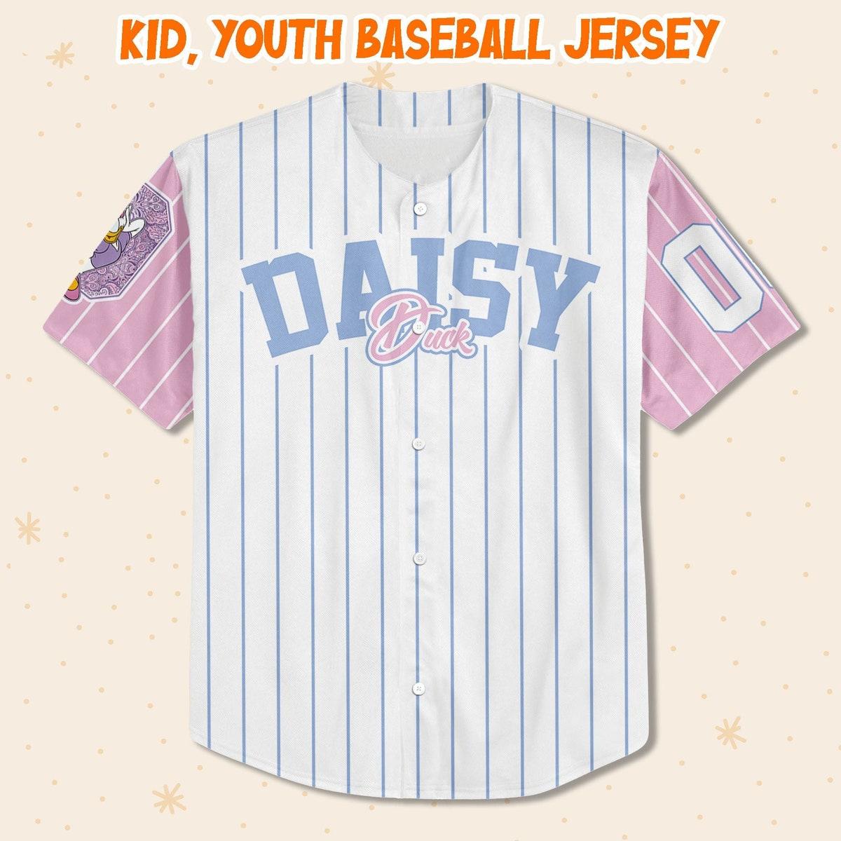 Personalize Cute Custom D Daisy Duck 1934 Custom Name Baseball Jersey 2