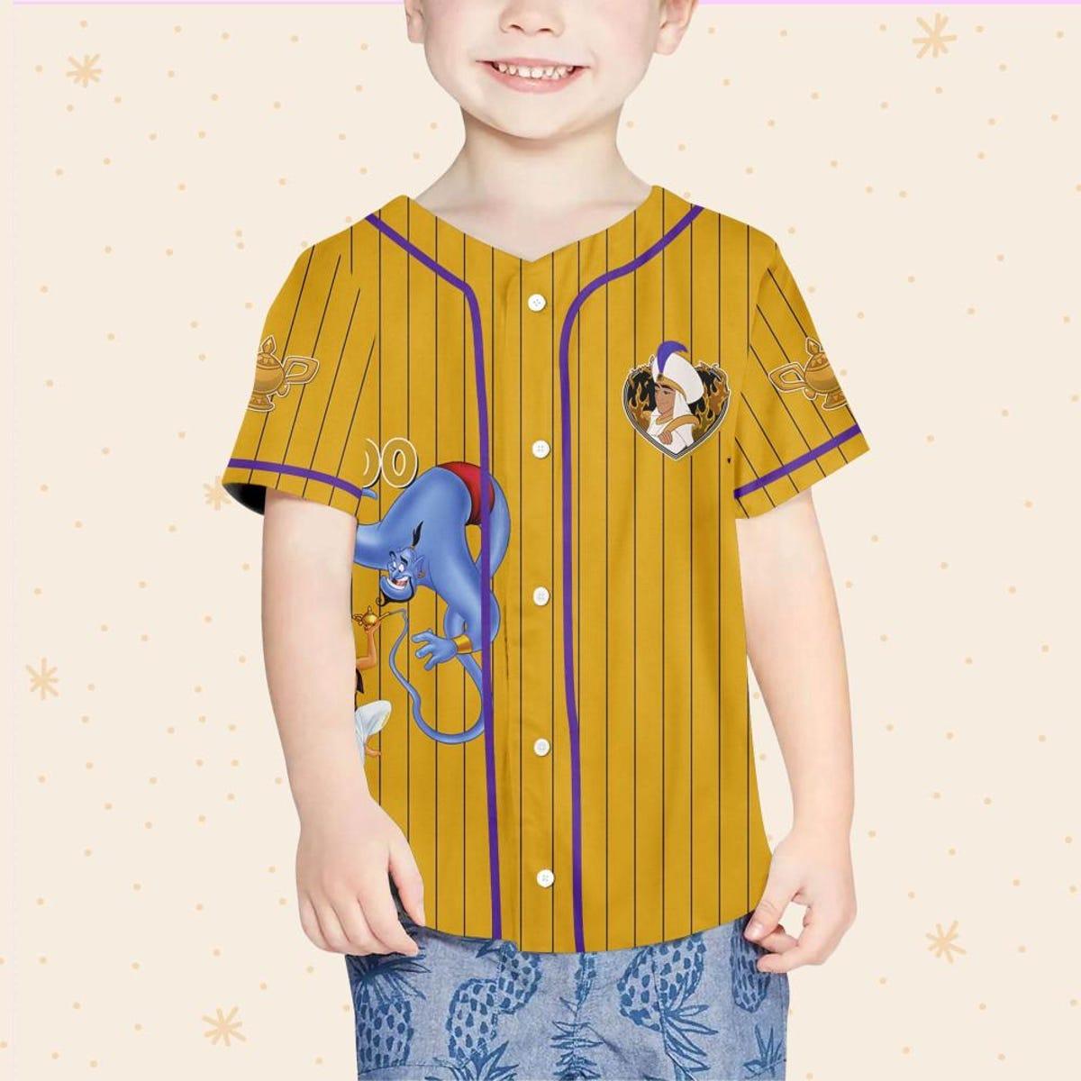 Personalize Disney Aladdin Prince Baseball Jersey 4