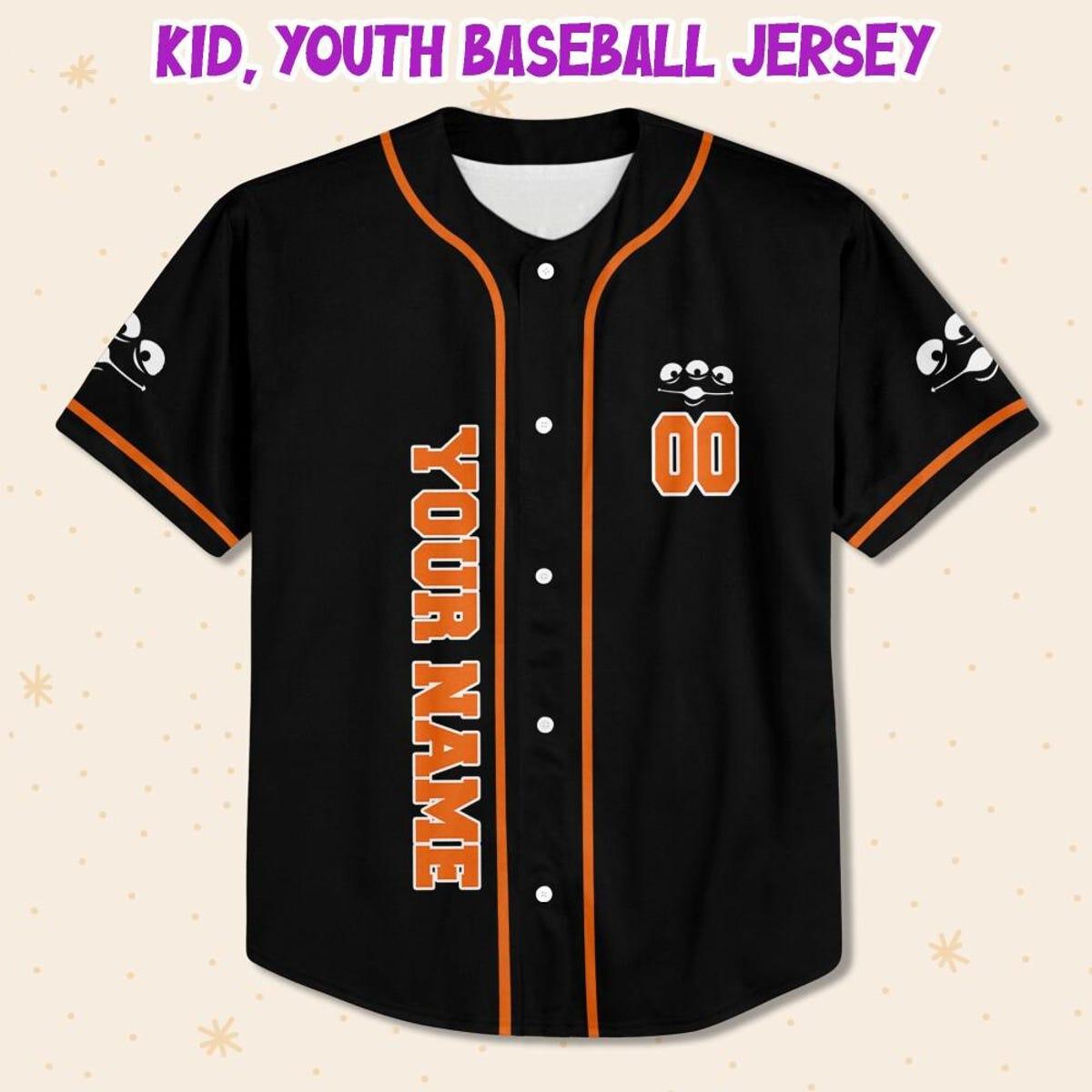 Personalize Disney Alien Claw Machine Halloween Baseball Jersey 2