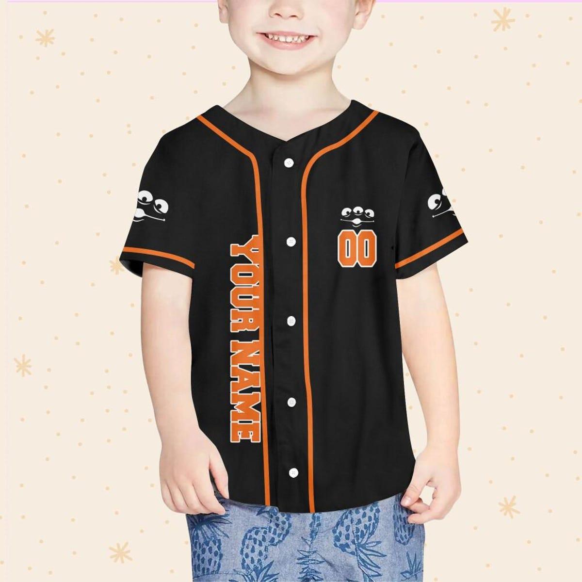 Personalize Disney Alien Claw Machine Halloween Baseball Jersey 4