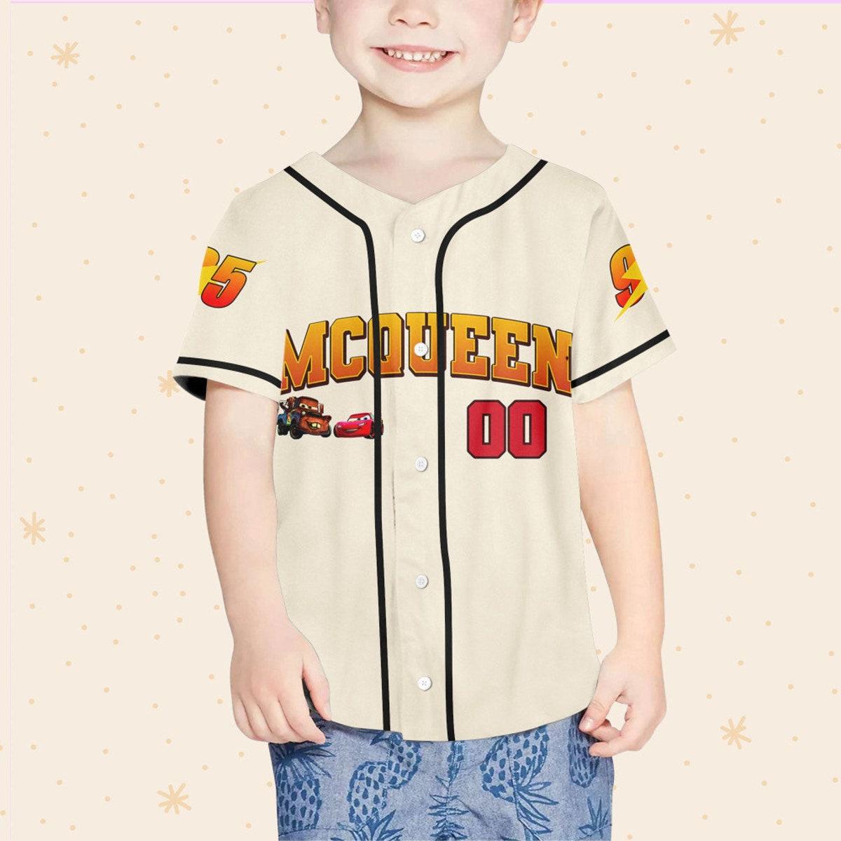 Personalize Disney Cars Greetings From Radiator Springs Baseball Jersey 4