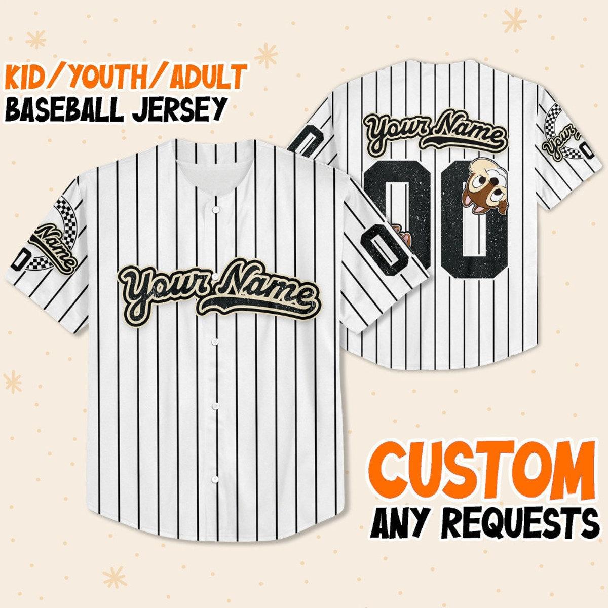 Personalize Disney Chip N Dale Double Trouble Custom Baseball Jersey 1