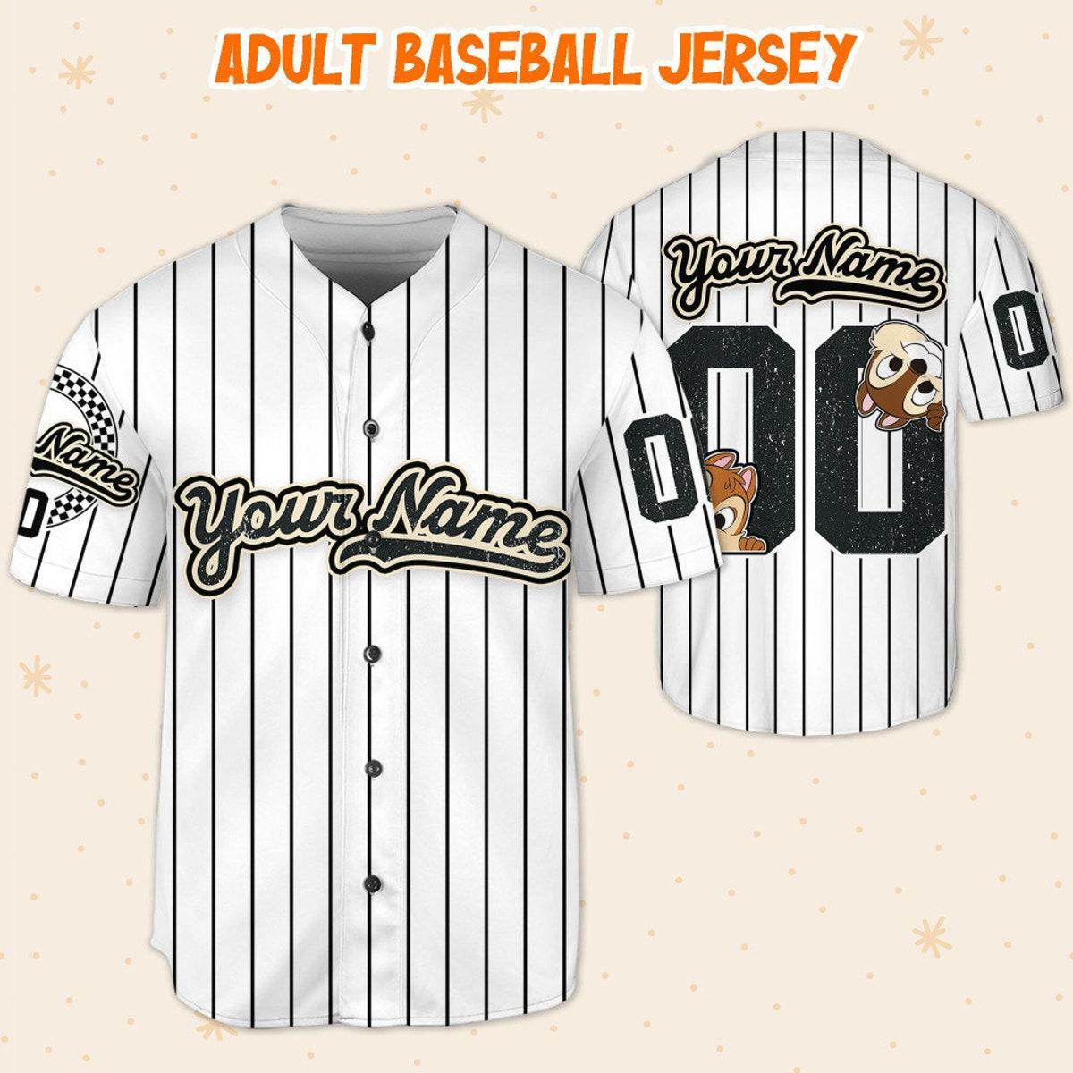 Personalize Disney Chip N Dale Double Trouble Custom Baseball Jersey 5