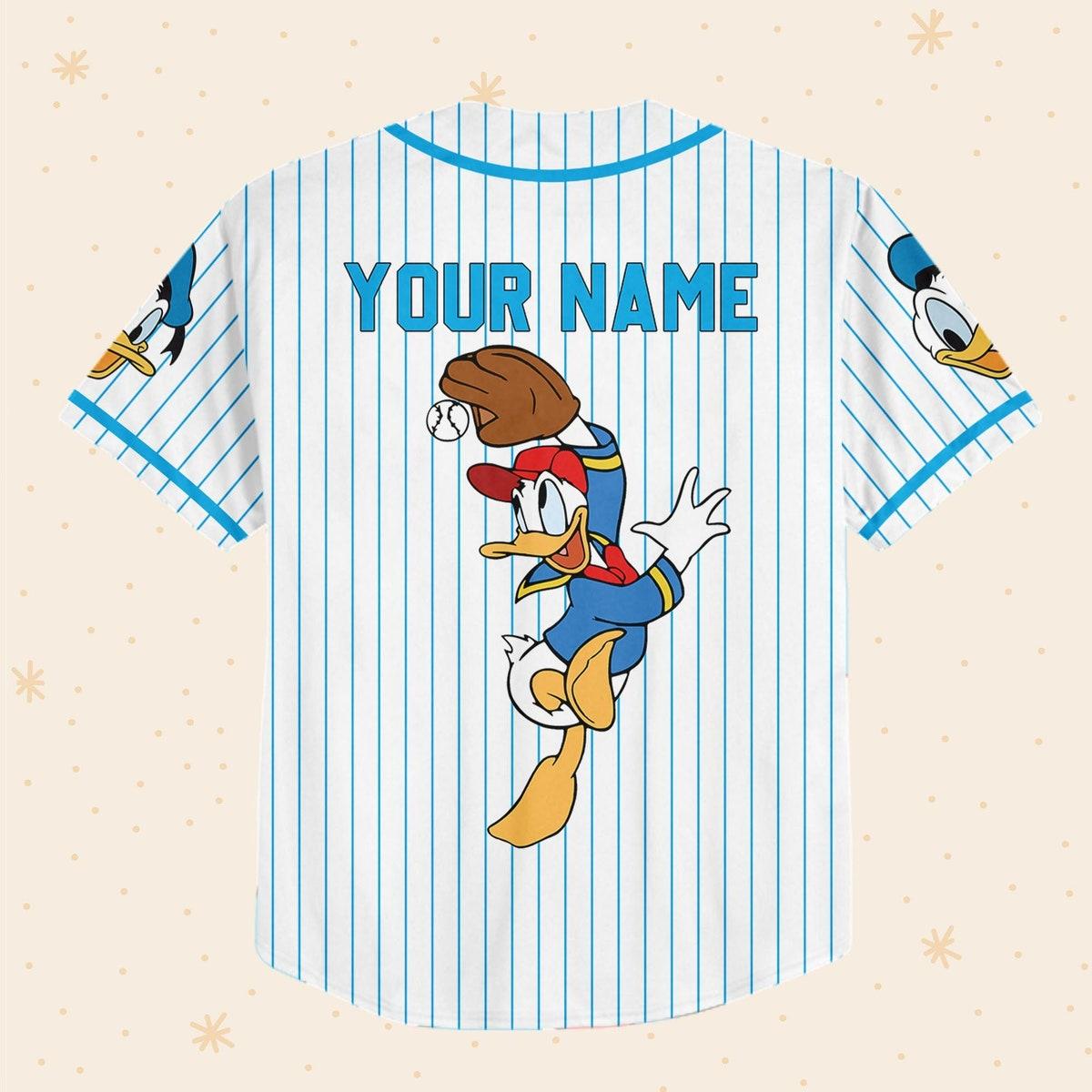 Personalize Disney Donald Duck Baseball Jersey 3