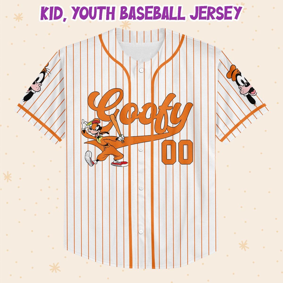 Personalize Disney Goofy Play Baseball Jersey 2