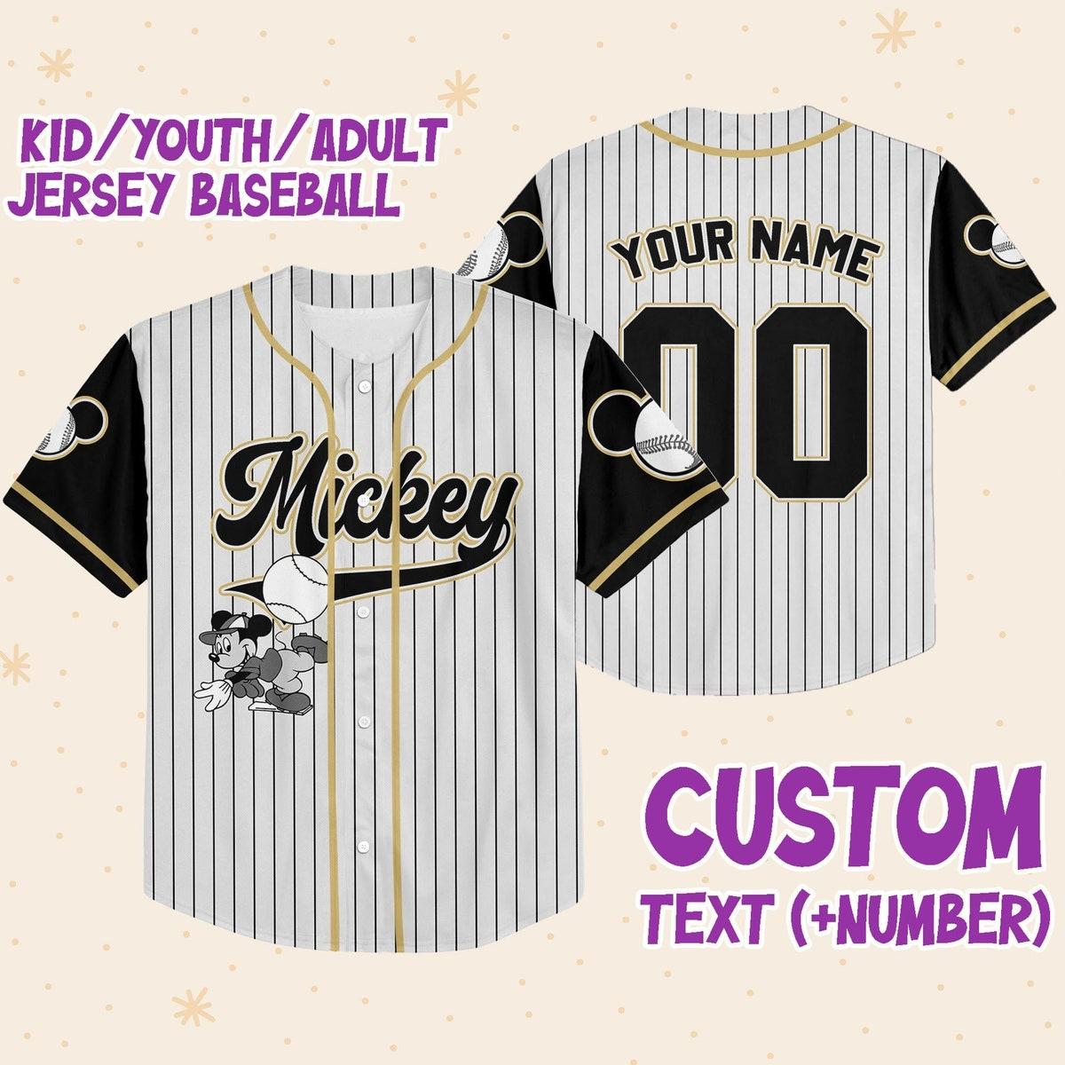 Personalize Disney Mickey Baseball Jersey 1