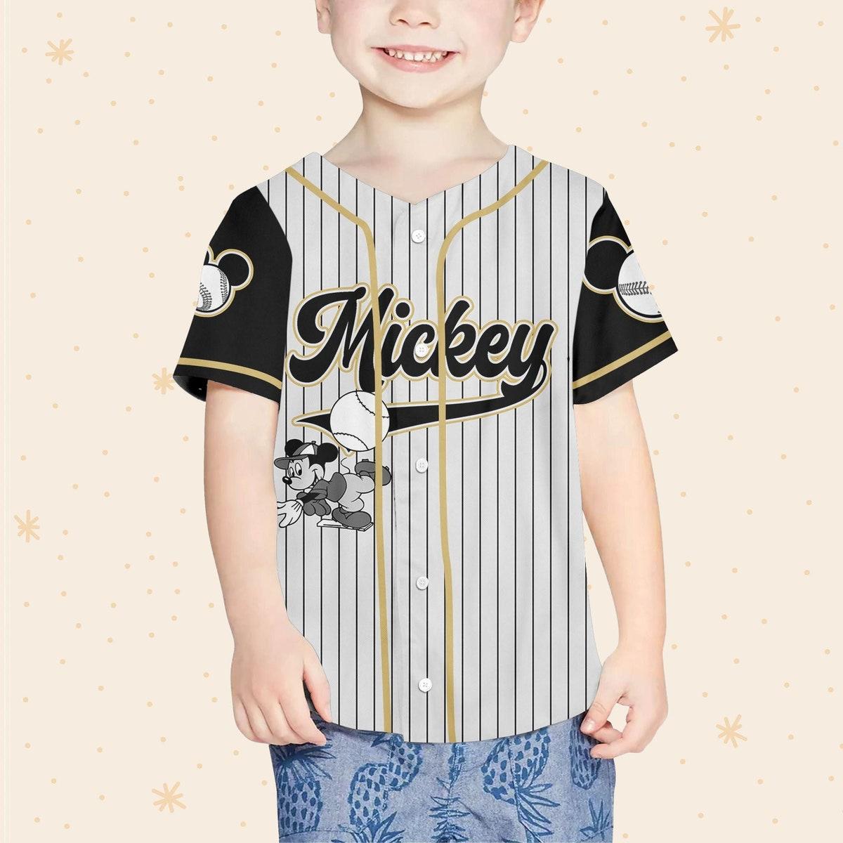 Personalize Disney Mickey Baseball Jersey 4