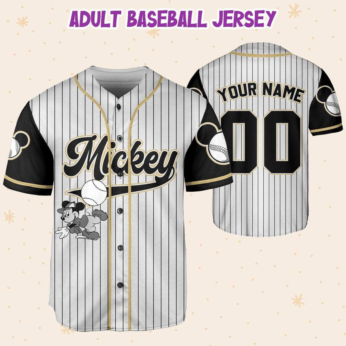 Personalize Disney Mickey Baseball Jersey 5